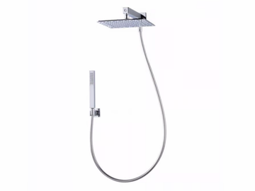 DUETTO D - Wall-mounted brass overhead shower with arm by Tender rain - view 2